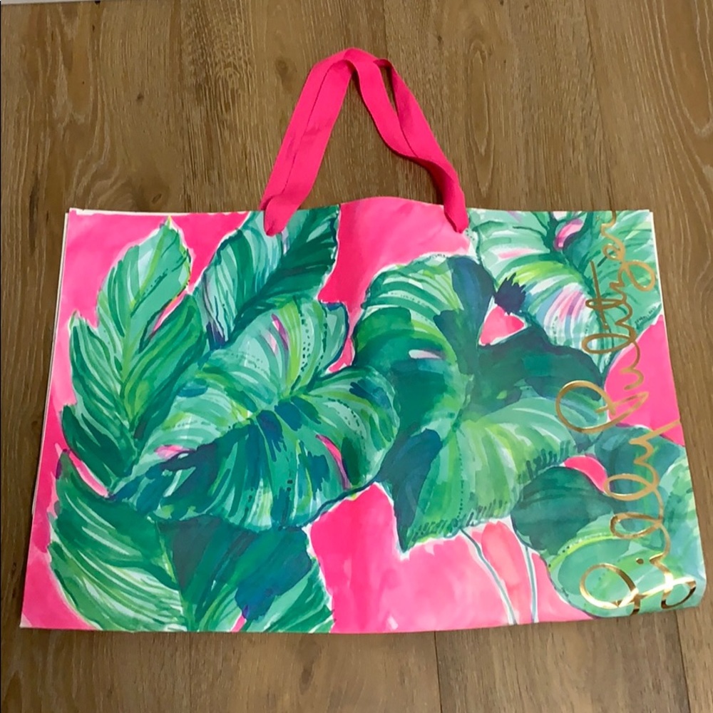 Lilly Pulitzer Painted Palms Shopping Bag